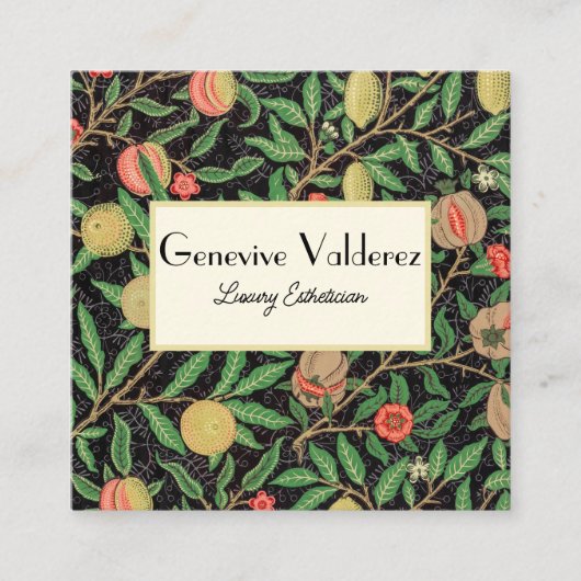 Esthetisch Visitekaartje, Haarstylist, Kapper Vierkante Visitekaartje (Voorkant)