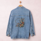 Esthetisch Wilde Bloem  Botanisch Ontwerp Denim Jacket (Hangar)