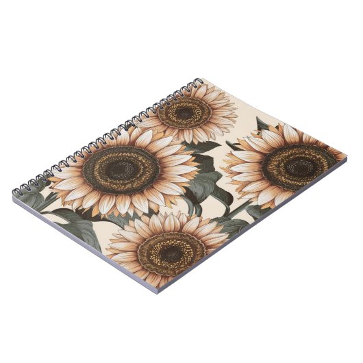 Esthetisch Zonnebloem Notitieboek (Linkerzijde)