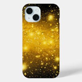 Esthetisch Zwart Geel Chic iPhone 15 Case