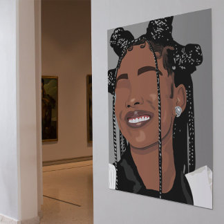 Esthetisch zwart huid meisje, Marsai Martin glimla Poster