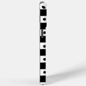 Esthetisch zwart-wit schaakbord met retro stippen Case-Mate iPhone case (Achterkant / Rechts)