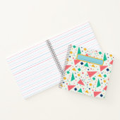 esthetische 80'er retro Memphis funky geometrische Notitieboek (Binnen)