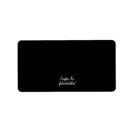 esthetische aangepaste Kaart Etiket (Voorkant)