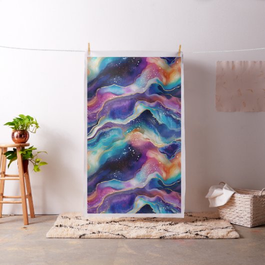 Esthetische agate regenboog glitter accent stof (Voorbeeld)