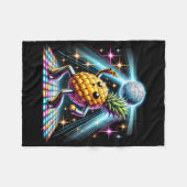 Esthetische Ananas Disco Dancer Spooky Dance Kinde Fleece Deken (Voorkant (Horizontaal))