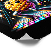 Esthetische Ananas Disco Dancer Spooky Dance Kinde Poster (Hoek)
