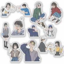 Esthetische Anime Jongen & Meisje Casual Outfit Vi