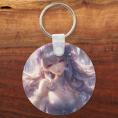 Esthetische Anime Karakter Aluminium Sleutelhanger (Voorkant)