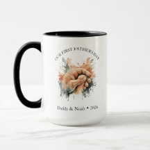 Esthetische Aquarel Boho Eerste Vaderdag Geschenk