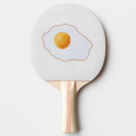 Esthetische Aquarel Gebakken Ei Minimalistische Ku Tafeltennisbatje