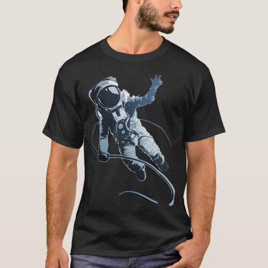 esthetische astronaut t-shirt (Voorkant)