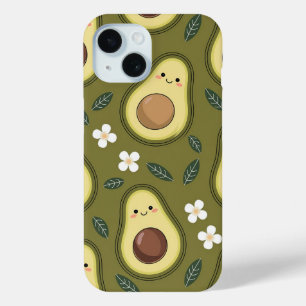 Esthetische Avocadobehuizing iPhone 15 Case