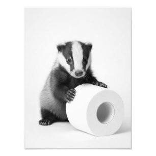 Esthetische Baby Das met Toiletpapier Schattig Foto Afdruk