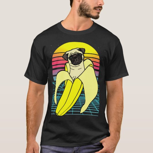 esthetische bananenpug t-shirt (Voorkant)