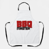 Esthetische BBQ Master ontwerp voor grillmeesters Schort (Voorkant)
