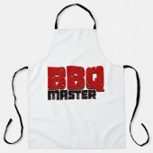 Esthetische BBQ Master ontwerp voor grillmeesters Schort (Voorkant)
