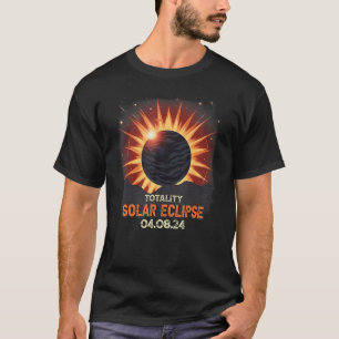 Esthetische Berg Totaal Zonneverduistering 2024 To T-shirt