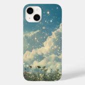 Esthetische bewolkte Daisy Flowers Dream Floral De Case-Mate iPhone Case (Achterkant)