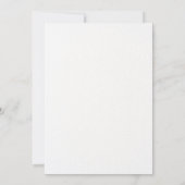 Esthetische blauwe bloementuin babyshower kaart (Achterkant)