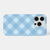 Esthetische blauwe telefoonhoes iPhone hoesje (Achterkant horizontaal)