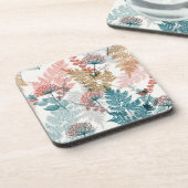 Esthetische bloem bier onderzetter (Linkerzijde)