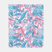 Esthetische bloem fleece deken (Voorkant)