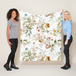 Esthetische bloem  fleece deken