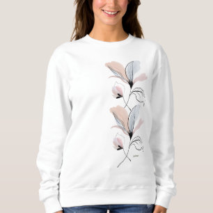 Esthetische Bloem Minimalistische Botanische Pullo Trui