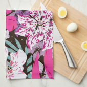 Esthetische bloem theedoek (Quarter Fold)