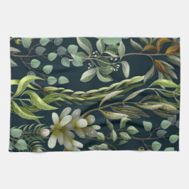 Esthetische bloem theedoek