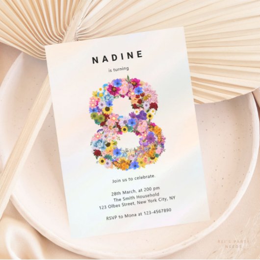 Esthetische Bloemen 8e Verjaardag Spring Garden Th Kaart