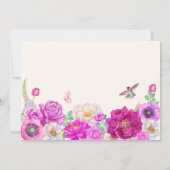 Esthetische bloemen foto afstuderen kaart (Achterkant)