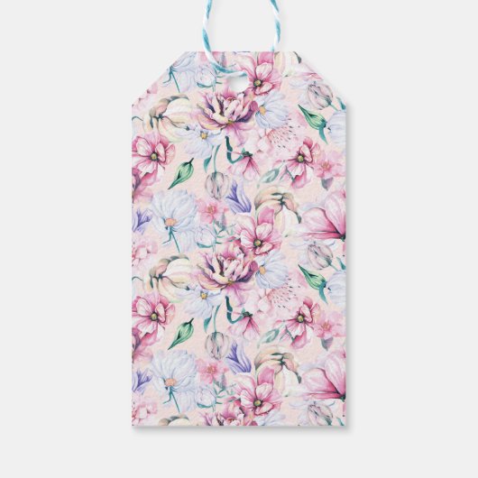 Esthetische Bloemen Pasen Brunch Retro Typografie Cadeaulabel (Achterkant)