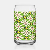 Esthetische bloemen patroon blikvorm glas (Voorkant)