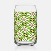Esthetische bloemen patroon blikvorm glas (Achterkant)