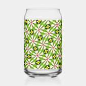 Esthetische bloemen patroon blikvorm glas (Links)