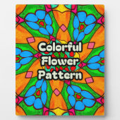 Esthetische bloemen patroon fotoplaat (Voorkant)