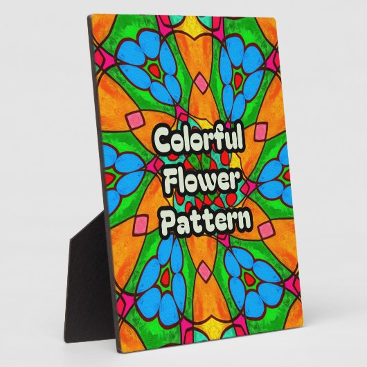 Esthetische bloemen patroon fotoplaat (Zijkant)