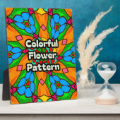 Esthetische bloemen patroon fotoplaat (Zijkant)