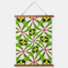 Esthetische bloemen patroon hangend wandkleed