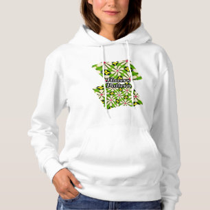 Esthetische bloemen patroon hoodie