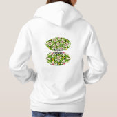 Esthetische bloemen patroon hoodie (Achterkant)