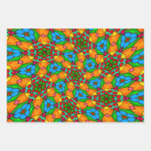 Esthetische bloemen patroon inpakpapier vel (Voorkant 2)