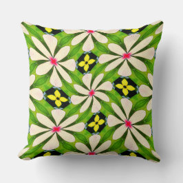 Esthetische bloemen patroon kussen