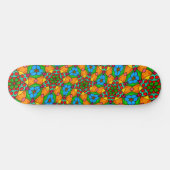 Esthetische bloemen patroon persoonlijk skateboard (Horizontaal)