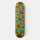 Esthetische bloemen patroon persoonlijk skateboard (Voorkant)