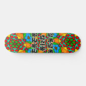 Esthetische bloemen patroon persoonlijk skateboard (Horizontaal)