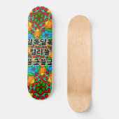 Esthetische bloemen patroon persoonlijk skateboard (Voorkant)