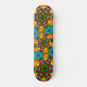 Esthetische bloemen patroon persoonlijk skateboard (Voorkant)